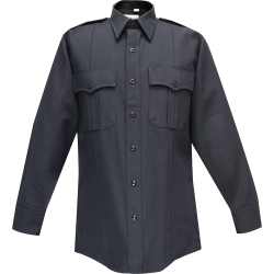 MEN'S POLYESTER CLASS A LS SHIRT- NAVY