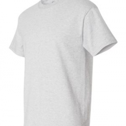 HANES COTTON SS BEEFY T-SHIRT- WHITE  (TALL BODY)
