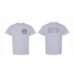 HANES COTTON SS BEEFY T-SHIRT- GRAY