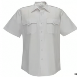 MEN'S POLYESTER CLASS A SS SHIRT- WHITE