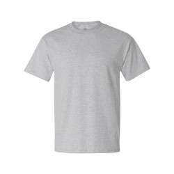 HANES COTTON SS BEEFY T-SHIRT- GRAY  (TALL BODY)